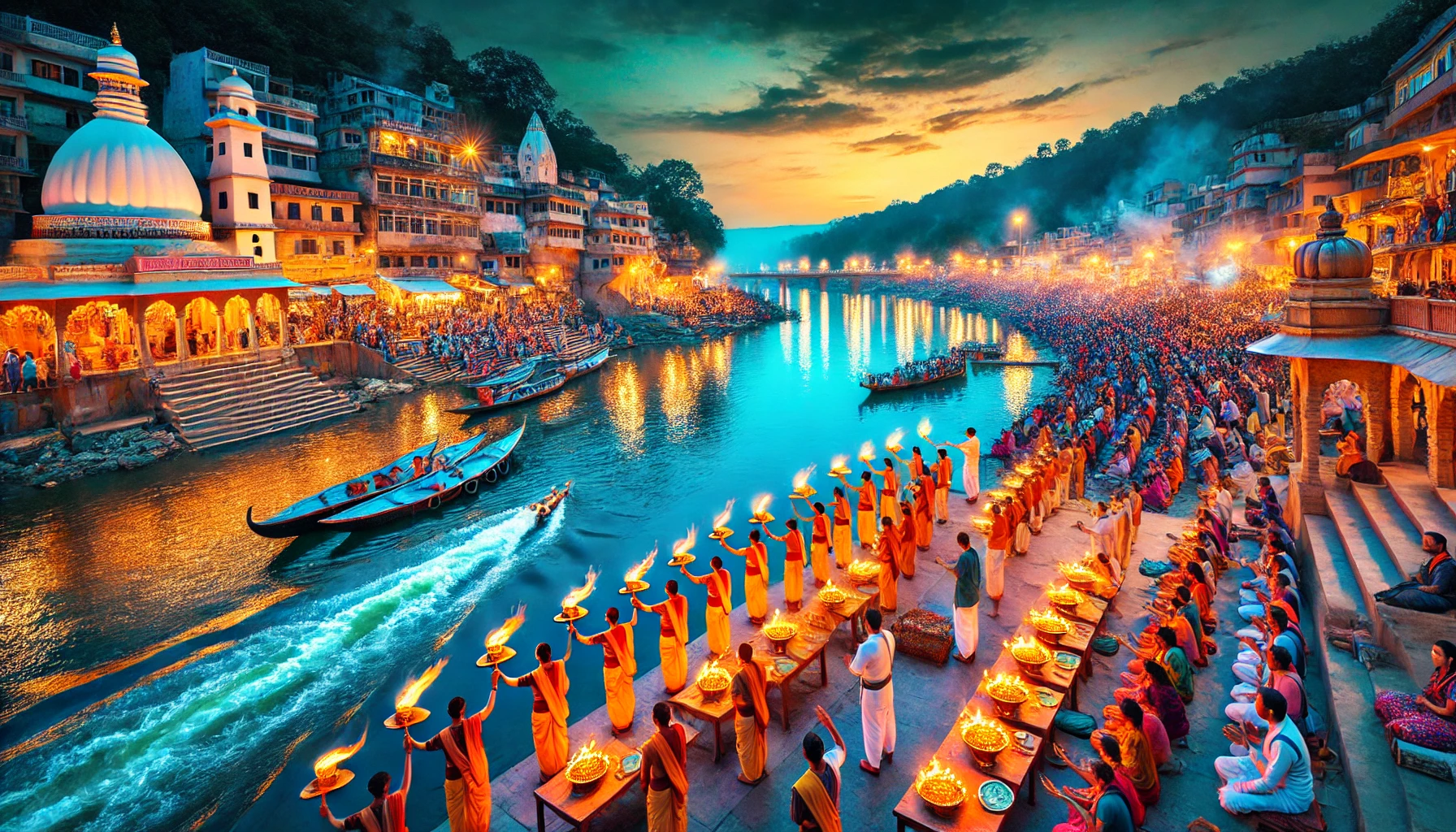 Triveni Ghat and Ganga Aarti
